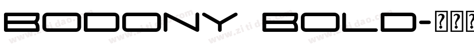 Bodony Bold字体转换